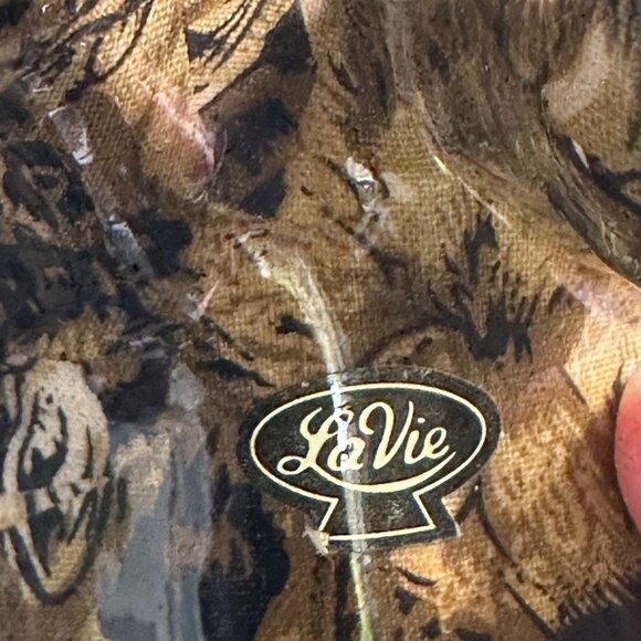 Le Vie Ceramic Elephant Figurine Animal Print Y2K - Picture 6 of 12